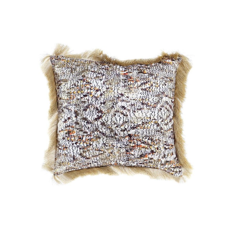 Coussin DKD Home Decor Polyester Multicouleur Moderne Frange (45 x 10 x 45 cm) - Article pour la maison à prix grossiste