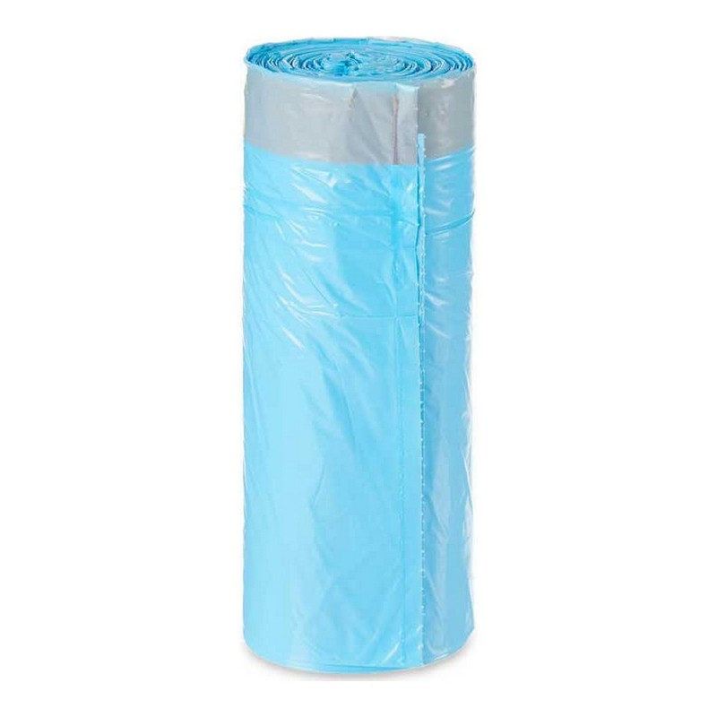 Sacs à ordures Fermeture automatique Vêtements propres Bleu (30 L) (20 uds) - sac poubelle à prix de gros