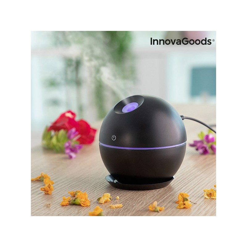 Mini humidificateur diffuseur d'arômes Black InnovaGoods - Article pour la maison à prix grossiste