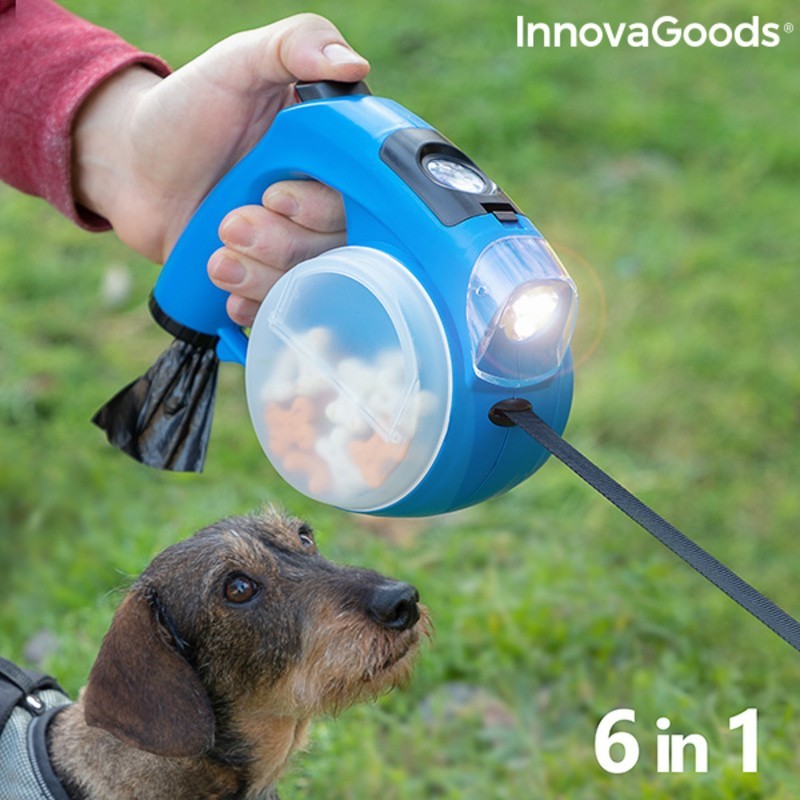 6 in 1 Compet retractable dog leash InnovaGoods - Article for the home at wholesale prices