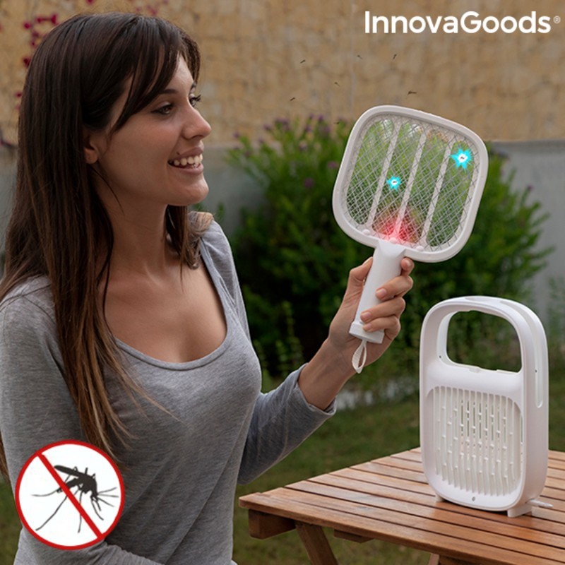 Swateck InnovaGoods 2-in-1 Rechargeable Insect Repellent Lamp and Racket - Article for the home at wholesale prices