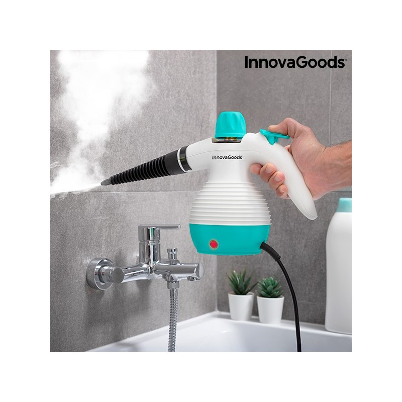 Steany InnovaGoods 9 in 1 Handheld Steam Cleaner with Accessories 0.35 L 3 Bar 1000W - Article for the home at wholesale prices