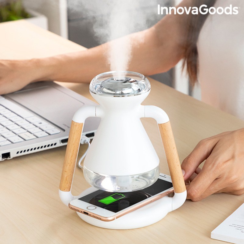 Misvolt InnovaGoods 3-in-1 Cordless Humidifier, Aroma Diffuser and Charger - Article for the home at wholesale prices