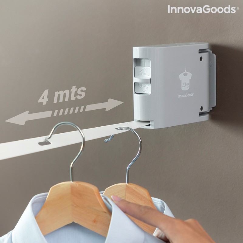Raclox Retractable Clothesline InnovaGoods - Article for the home at wholesale prices