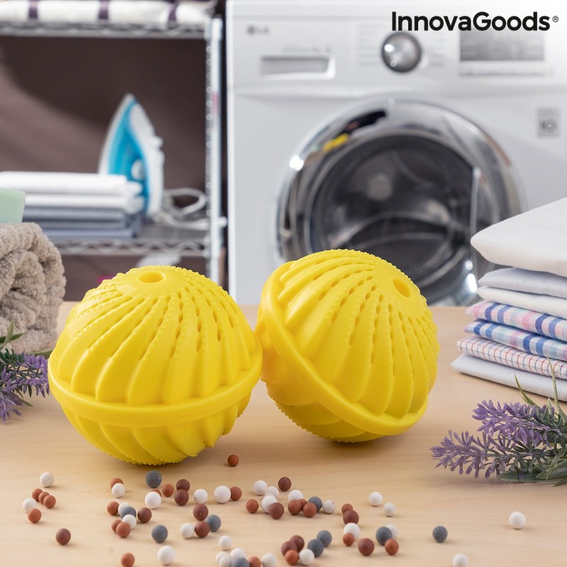 Boules de Lavage pour le Linge sans Détergent Delieco InnovaGoods Pack de 2 unités - Article pour la maison à prix de gros