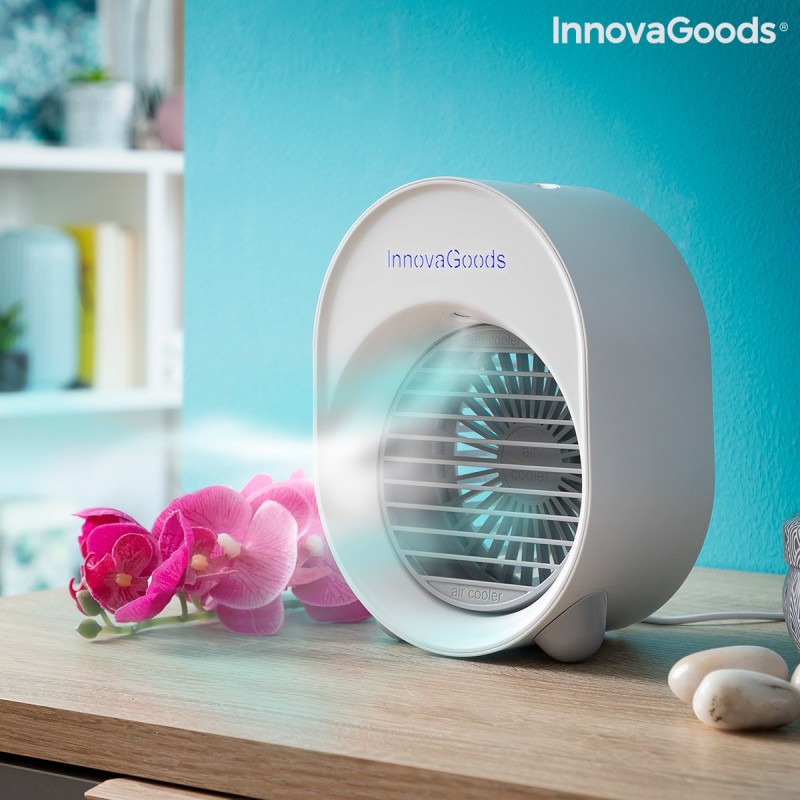 Mini-climatiseur Humidificateur à Ultrasons avec LED Koolizer InnovaGoods - air conditionné à prix grossiste