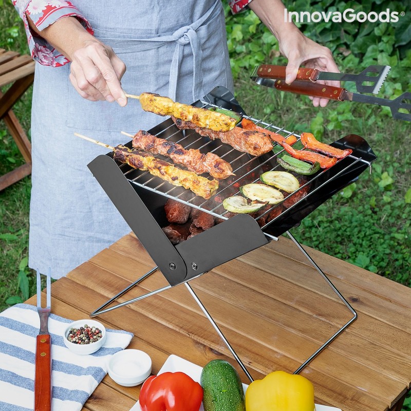 Mini-barbecue Pliable Portable pour Charbon Foldecue InnovaGoods - Article pour la maison à prix grossiste