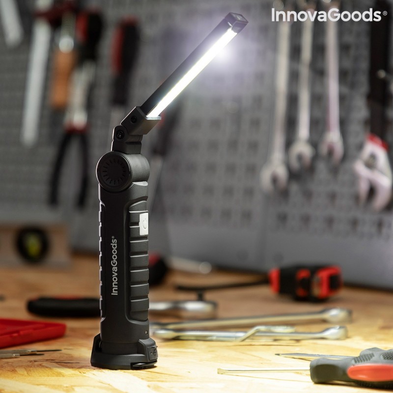Litooler 5-in-1 Magnetic Rechargeable LED Flashlight InnovaGoods - Article for the home at wholesale prices