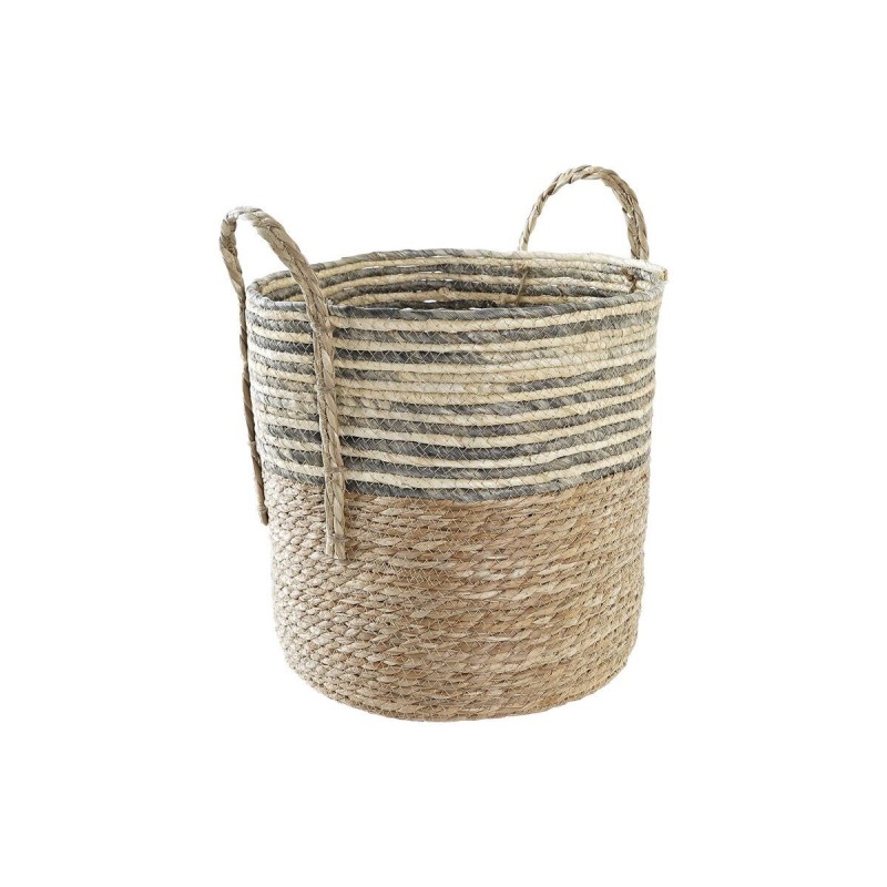 DKD Home Decor Fiber Basket (33 x 33 x 35 cm) (2 Units) - Article for the home at wholesale prices