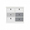 Drawer chest DKD Home Decor Grey White paulownia wood (68 x 25 x 62 cm) - Article for the home at wholesale prices
