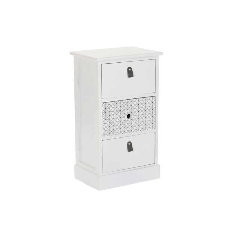 Drawer chest DKD Home Decor Grey White paulownia wood (36 x 25 x 62 cm) - Article for the home at wholesale prices