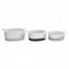 Set de basket DKD Home Decor Coton (60 x 31 x 25 cm) - Article pour la maison à prix grossiste