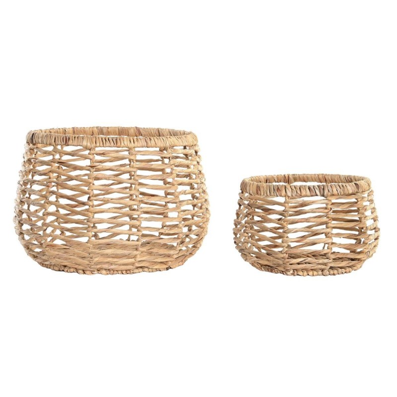 DKD Home Decor Fibre basketball set (48 x 48 x 33 cm) - Article for the home at wholesale prices