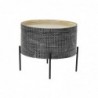 Side table DKD Home Decor Silver Black Metal MDF (45 x 45 x 39 cm) - Article for the home at wholesale prices
