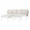 Garden sofa DKD Home Decor Beige Polyester Corde Aluminium (196 x 75 x 68.5 cm) - Article for the home at wholesale prices