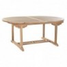 Dining Table DKD Home Decor Marron Extensible Teck (180 x 120 x 75 cm) - Article for the home at wholesale prices