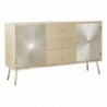 Sideboard DKD Home Decor Fir Natural Gold Metal (150 x 38 x 85 cm) - Article for the home at wholesale prices