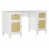 DKD Home Decor Fir White Wicker Desk (140 x 50 x 76 cm) - Article for the home at wholesale prices