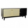 TV stands DKD Home Decor Black Fir Rattan (160 x 65 x 38 cm) - Article for the home at wholesale prices
