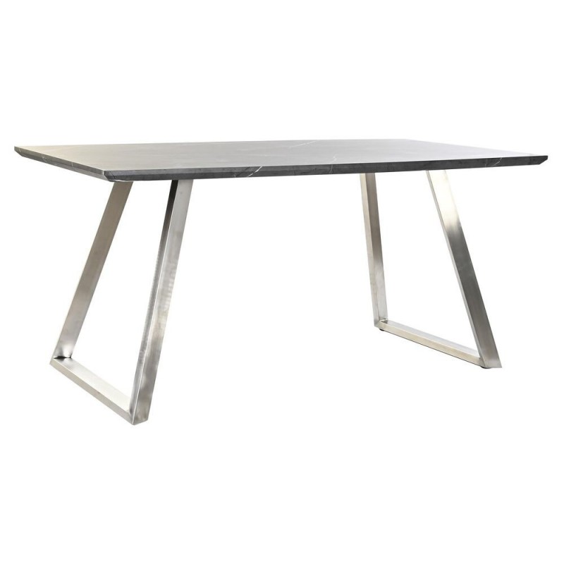 Table de Salle à Manger DKD Home Decor Noir MDF Acier (160 x 90 x 76 cm) - Article pour la maison à prix de gros