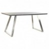 Table de Salle à Manger DKD Home Decor Noir MDF Acier (160 x 90 x 76 cm) - Article pour la maison à prix de gros