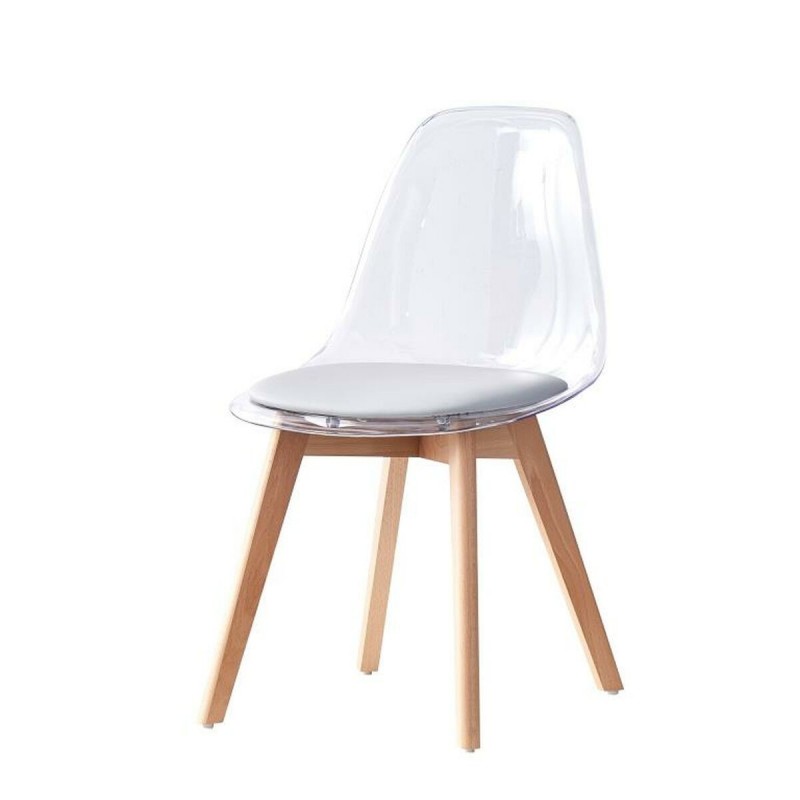 Dining Chair DKD Home Decor Grey Wood Polycarbonate (54 x 47 x 81 cm) - Article for the home at wholesale prices