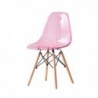 Chaise de Salle à Manger DKD Home Decor Naturel Rose PVC Bouleau (44 x 46 x 81 cm) (50 x 46 x 83,5 cm) - Article pour la maison à prix grossiste
