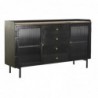 Buffet DKD Home Decor Natural Black Gold Metal Mango wood (145 x 40 x 85 cm) - Article for the home at wholesale prices