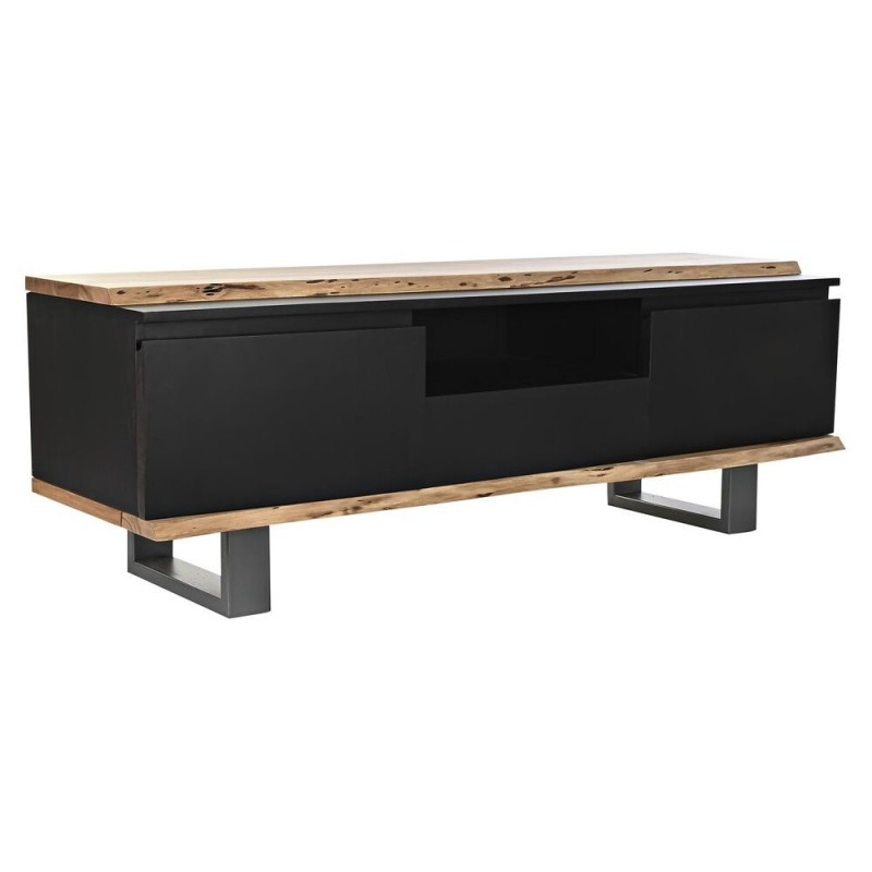 TV furniture DKD Home Decor Black Mango wood (145 x 50 x 45 cm) - Article for the home at wholesale prices