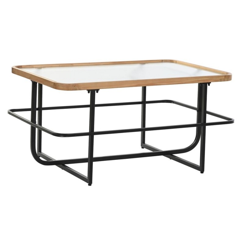 Table Basse DKD Home Decor Verre Métal (90 x 60 x 46 cm) à prix grossiste - table basse à prix de gros