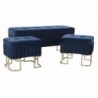 DKD Home Decor Storage Box Blue (110 x 40 x 47 cm) (3 pcs) - Article for the home at wholesale prices