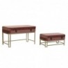 Coffre de Rangement DKD Home Decor Rose Doré (80 x 40 x 47 cm) (2 pcs) - Article pour la maison à prix de gros Coffre de Rangement DKD Home Decor Rose Doré (80 x 40 x 47 cm) (2 pcs) - Article pour la maison à prix de gros
