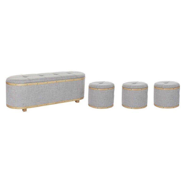 Storage Box DKD Home Decor Grey (120 x 45 x 43 cm) (4 pcs) - Article for the home at wholesale prices