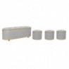 Storage Box DKD Home Decor Grey (120 x 45 x 43 cm) (4 pcs) - Article for the home at wholesale prices