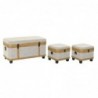 Baskets DKD Home Decor Wood Polyester (80 x 42 x 42 cm) - Article for the home at wholesale prices