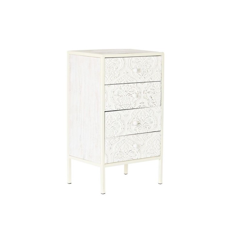 Drawer chest DKD Home Decor Sapin MDF Blanc Arabe (45 x 34 x 78 cm) - Article for the home at wholesale prices