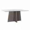 Dining Table DKD Home Decor Verre Gris Transparent MDF (160 x 90 x 75 cm) - Article for the home at wholesale prices