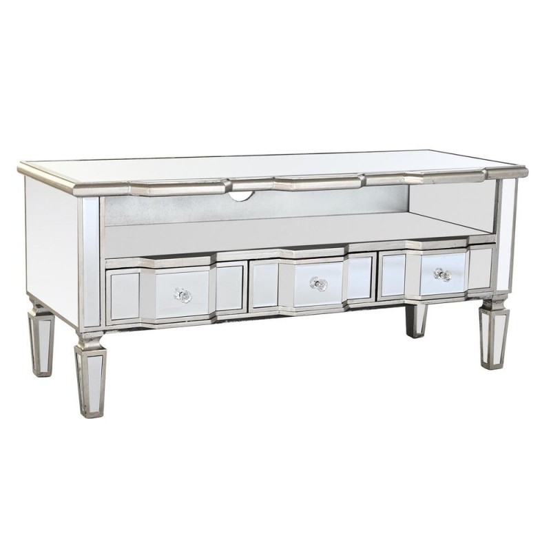 Meubles de télévision DKD Home Decor Argenté Miroir MDF (112 x 50 x 45 cm) - Article pour la maison à prix de gros