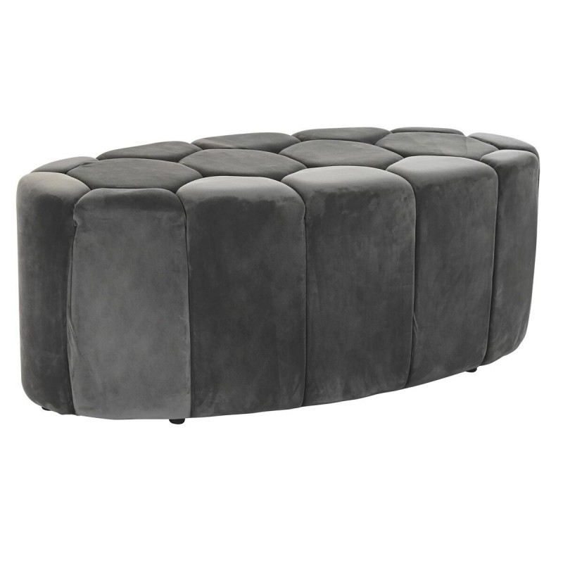 Coffre de Rangement DKD Home Decor Gris Polyester (125 x 53 x 46,5 cm) - Article pour la maison à prix grossiste