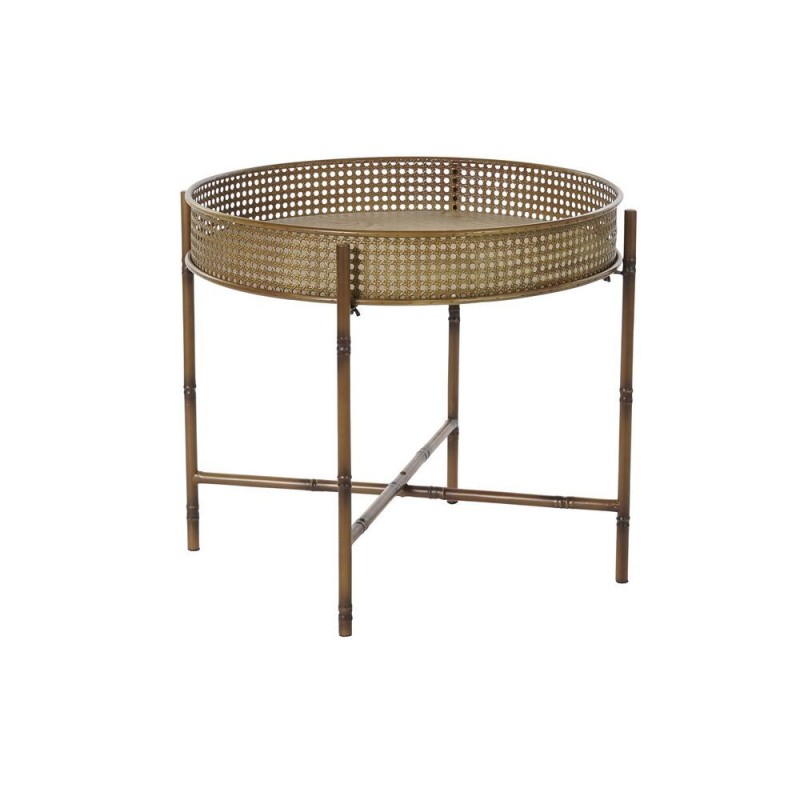 Table d'appoint DKD Home Decor Naturel Métal (59 x 59 x 50 cm) à prix grossiste - Article pour la maison à prix de gros
