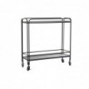 Console DKD Home Decor Verre Noir Métal (80 x 28 x 80,5 cm) - Article pour la maison à prix grossiste Console DKD Home Decor Verre Noir Métal (80 x 28 x 80,5 cm) - Article pour la maison à prix grossiste