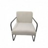 Fauteuil DKD Home Decor Noir Polyester Blanc Fer (64 x 74 x 79 cm) - Article pour la maison à prix de gros