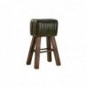 Stool DKD Home Decor Brown Wood Green Leather (41 x 30 x 79 cm) - Article for the home at wholesale prices