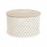 Side table DKD Home Decor Aluminium Mango wood (81 x 81 x 45 cm) - Article for the home at wholesale prices