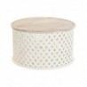 Table d'appoint DKD Home Decor Aluminium Bois de manguier (81 x 81 x 45 cm) - Article pour la maison à prix de gros Table d'appoint DKD Home Decor Aluminium Bois de manguier (81 x 81 x 45 cm) - Article pour la maison à prix de gros