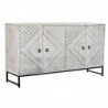 Buffet DKD Home Decor Metal White Mango wood (155 x 40 x 85 cm) - Article for the home at wholesale prices