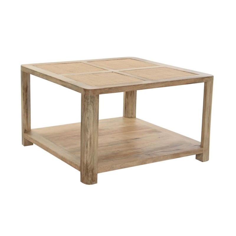 Side table DKD Home Decor Rattan Mango wood (76 x 76 x 45 cm) - Article for the home at wholesale prices