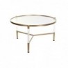 Table d'appoint DKD Home Decor Métal Acrylique Glamour (87 x 87 x 50 cm) - Article pour la maison à prix grossiste