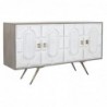 Buffet DKD Home Decor Gris Doré Métal Blanc Bois de manguier (152 x 43 x 84 cm) - Article pour la maison à prix de gros Buffet DKD Home Decor Gris Doré Métal Blanc Bois de manguier (152 x 43 x 84 cm) - Article pour la maison à prix de gros