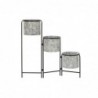 Cache-pot DKD Home Decor Gris Métal (82 x 25 x 81 cm) - Article pour la maison à prix de gros Cache-pot DKD Home Decor Gris Métal (82 x 25 x 81 cm) - Article pour la maison à prix de gros